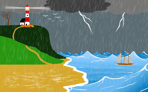 Stormy sea day  from Chrome web store to be run with OffiDocs Chromium online