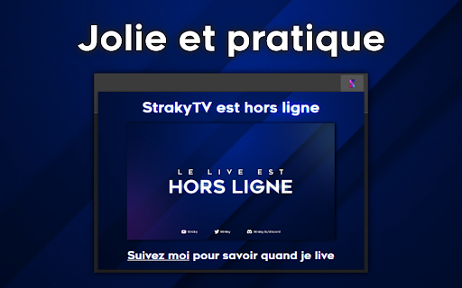 StrakyTV  from Chrome web store to be run with OffiDocs Chromium online