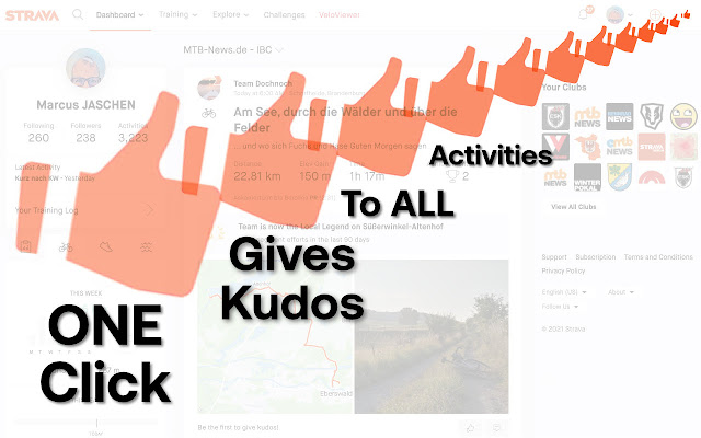 Strava Helper  from Chrome web store to be run with OffiDocs Chromium online