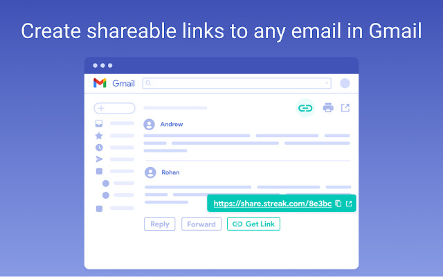 Streak Email Sharing for Gmail  from Chrome web store to be run with OffiDocs Chromium online