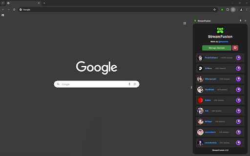 StreamFusion from Chrome web store to be run with OffiDocs Chromium online StreamFusion from Chrome web store to be run with OffiDocs Chromium online