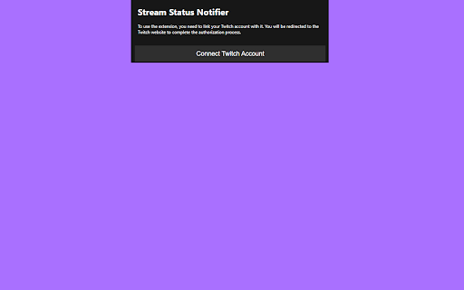 Stream Status Notifier  from Chrome web store to be run with OffiDocs Chromium online