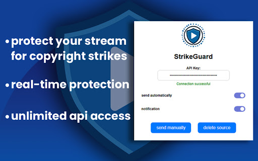 StrikeGuard  from Chrome web store to be run with OffiDocs Chromium online