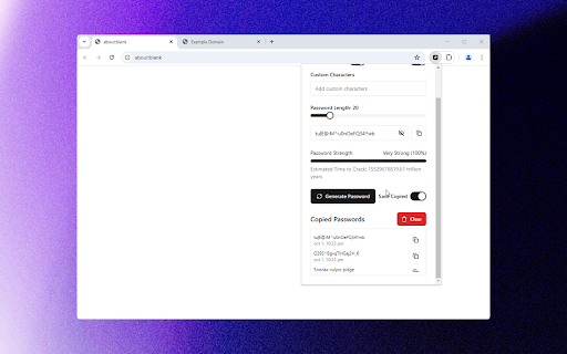 Strong Password Generator Copy  Use  from Chrome web store to be run with OffiDocs Chromium online