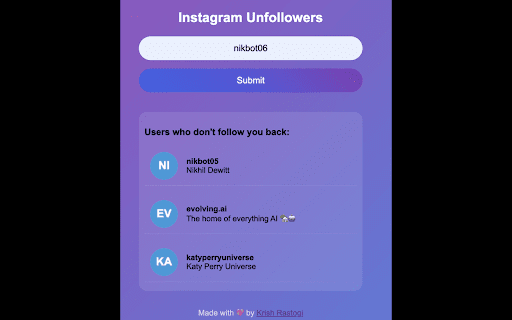 stryke.lol — instagram unfollowers  from Chrome web store to be run with OffiDocs Chromium online