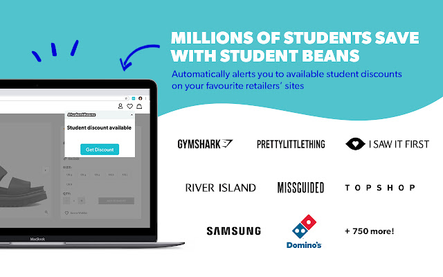 Student Beans  from Chrome web store to be run with OffiDocs Chromium online