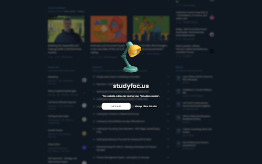 studyfoc.us Study Focused with Pomodoro  from Chrome web store to be run with OffiDocs Chromium online