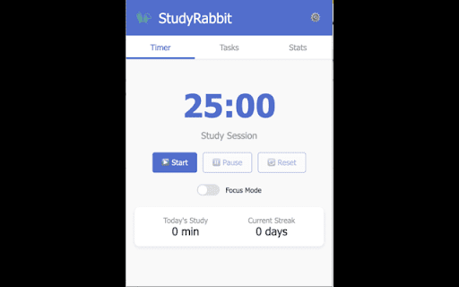 StudyRabbit: College Habit Tracker  from Chrome web store to be run with OffiDocs Chromium online