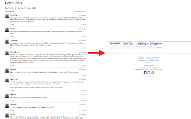 Stuff Comments Hider  from Chrome web store to be run with OffiDocs Chromium online