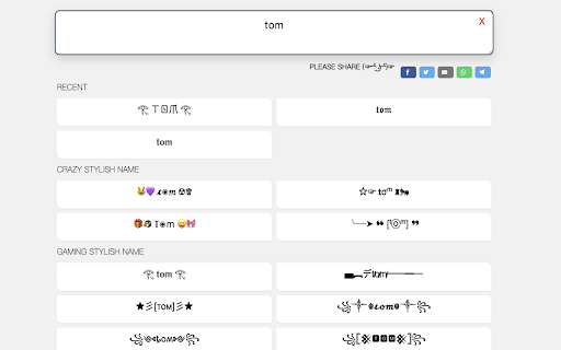Stylish Name Generator  from Chrome web store to be run with OffiDocs Chromium online