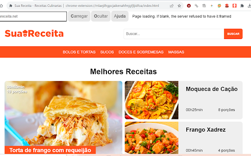 Sua Receita Receitas Culinarias  from Chrome web store to be run with OffiDocs Chromium online
