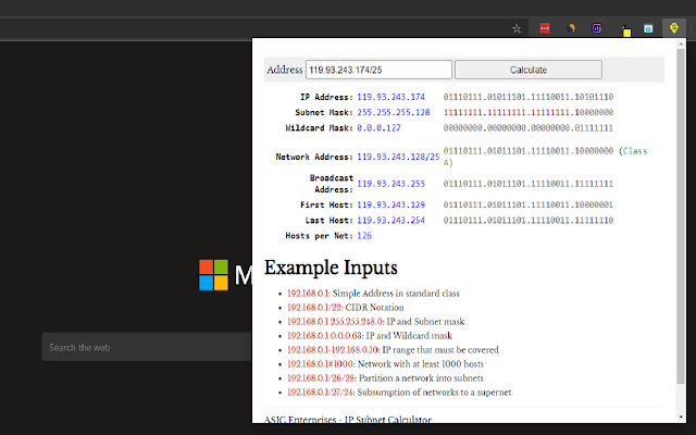 Subby Subnet Calculator | IP Calculator  from Chrome web store to be run with OffiDocs Chromium online