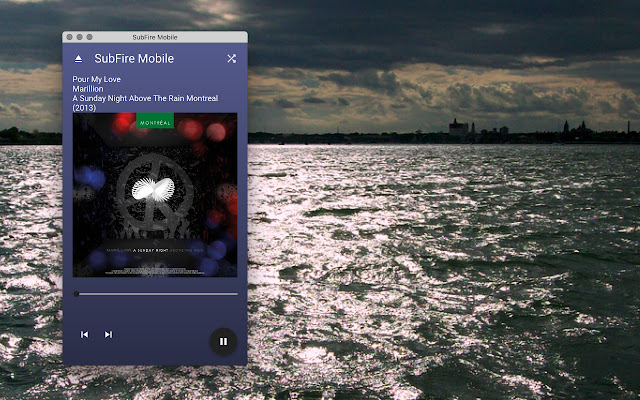 SubFire Mini Player for Subsonic  from Chrome web store to be run with OffiDocs Chromium online