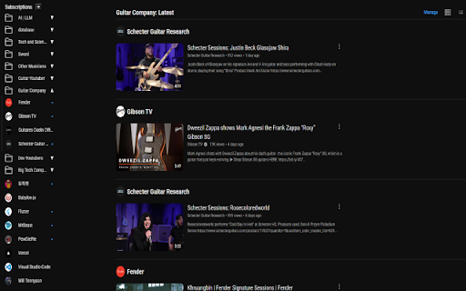 SubFolder For YouTube  from Chrome web store to be run with OffiDocs Chromium online