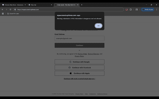 Submission Guard  from Chrome web store to be run with OffiDocs Chromium online