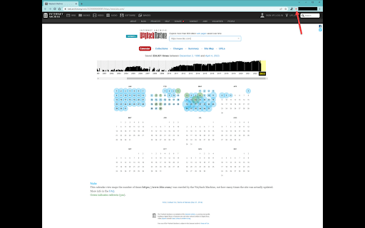 Submit to Wayback Machine  from Chrome web store to be run with OffiDocs Chromium online