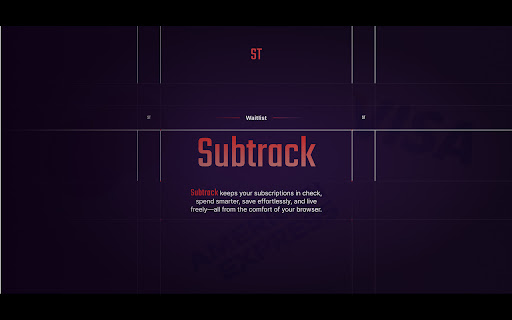 Subtrack Tool  from Chrome web store to be run with OffiDocs Chromium online