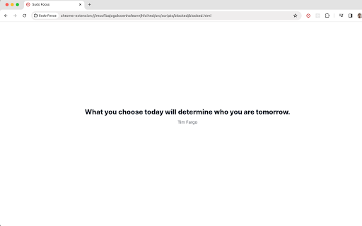 Sudo Focus: Swap distracting sites with favorite quotes  from Chrome web store to be run with OffiDocs Chromium online