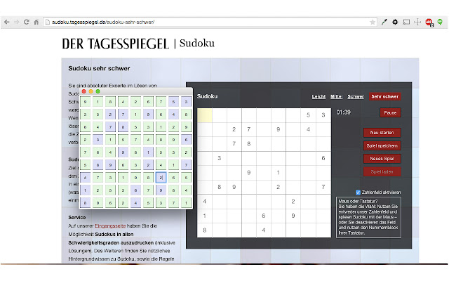 Sudoku Beat  from Chrome web store to be run with OffiDocs Chromium online