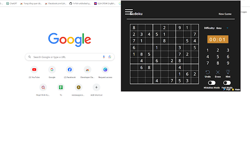 SudoKu for Chrome  from Chrome web store to be run with OffiDocs Chromium online
