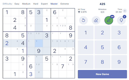 Sudoku Navigation Enchancers  from Chrome web store to be run with OffiDocs Chromium online