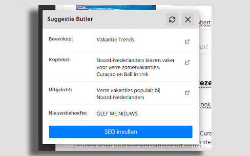 Suggestie Butler  from Chrome web store to be run with OffiDocs Chromium online