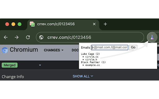 Suggest Reviewers  from Chrome web store to be run with OffiDocs Chromium online