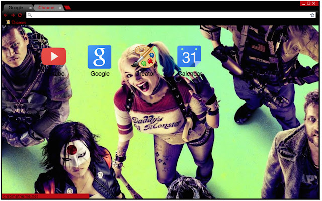 Suicide Squad DC Movie Theme aus dem Chrome-Webshop zur Ausführung mit OffiDocs Chromium online