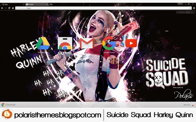 Отряд самоубийц. Harley Quinn из интернет-магазина Chrome будет работать с OffiDocs Chromium онлайн