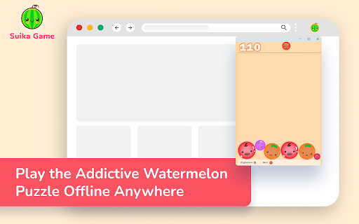 Suika Game aka Watermelon Game  from Chrome web store to be run with OffiDocs Chromium online