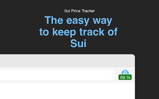 Sui Price Tracker  from Chrome web store to be run with OffiDocs Chromium online