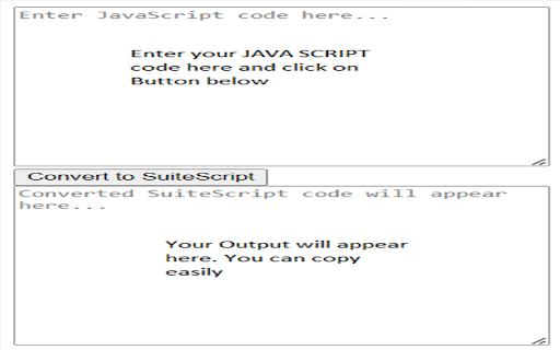SuiteScript Converter  from Chrome web store to be run with OffiDocs Chromium online