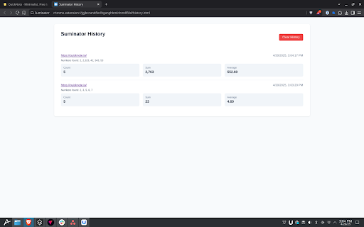 Suminator  from Chrome web store to be run with OffiDocs Chromium online