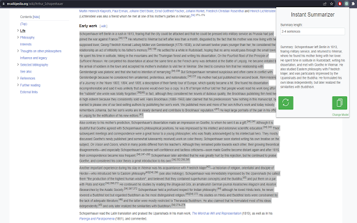 SummarAI  from Chrome web store to be run with OffiDocs Chromium online
