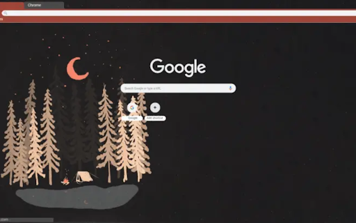Summer Camping Minimal  from Chrome web store to be run with OffiDocs Chromium online
