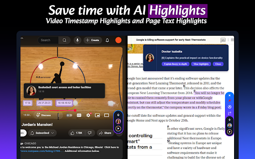 Summ Voice Chat with YouTube, Articles  ChatGPT  from Chrome web store to be run with OffiDocs Chromium online
