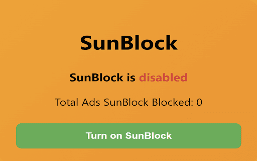 SunBlock  from Chrome web store to be run with OffiDocs Chromium online