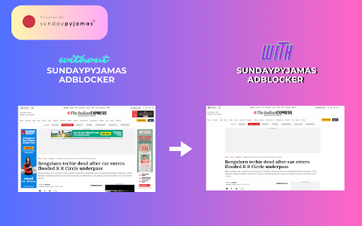 SundayPyjamas Adblocker  from Chrome web store to be run with OffiDocs Chromium online