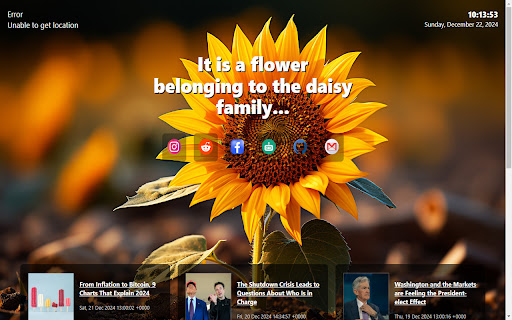 Sunflower  from Chrome web store to be run with OffiDocs Chromium online