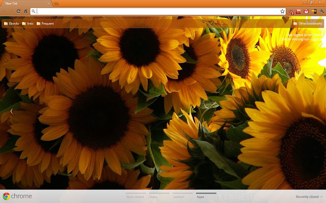 Sunflowers  from Chrome web store to be run with OffiDocs Chromium online