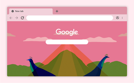 Sunlit Peacocks  from Chrome web store to be run with OffiDocs Chromium online