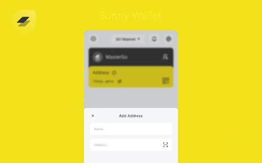 Sunny Wallet  from Chrome web store to be run with OffiDocs Chromium online