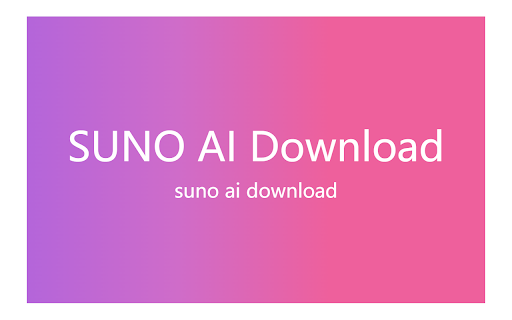 Suno Ai Download Downloads the Suno Music for free  from Chrome web store to be run with OffiDocs Chromium online