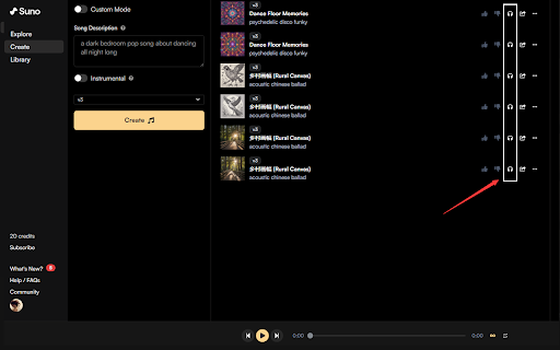 Suno Song Downloader_Suno Music Downloads  from Chrome web store to be run with OffiDocs Chromium online