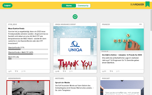 SUNREADER  from Chrome web store to be run with OffiDocs Chromium online