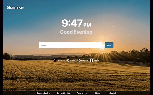 Sunrise Backgrounds  from Chrome web store to be run with OffiDocs Chromium online