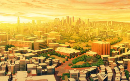 Sunrise Cityscape  from Chrome web store to be run with OffiDocs Chromium online