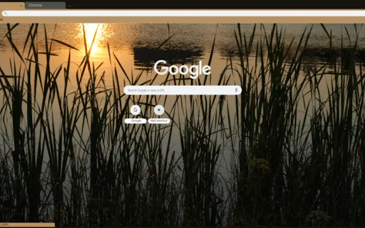 Sunrise on the pond  from Chrome web store to be run with OffiDocs Chromium online