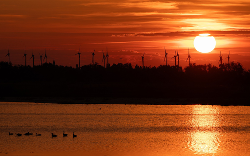 Sunset and Windmills  from Chrome web store to be run with OffiDocs Chromium online