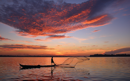 Sunset Fisherman  from Chrome web store to be run with OffiDocs Chromium online